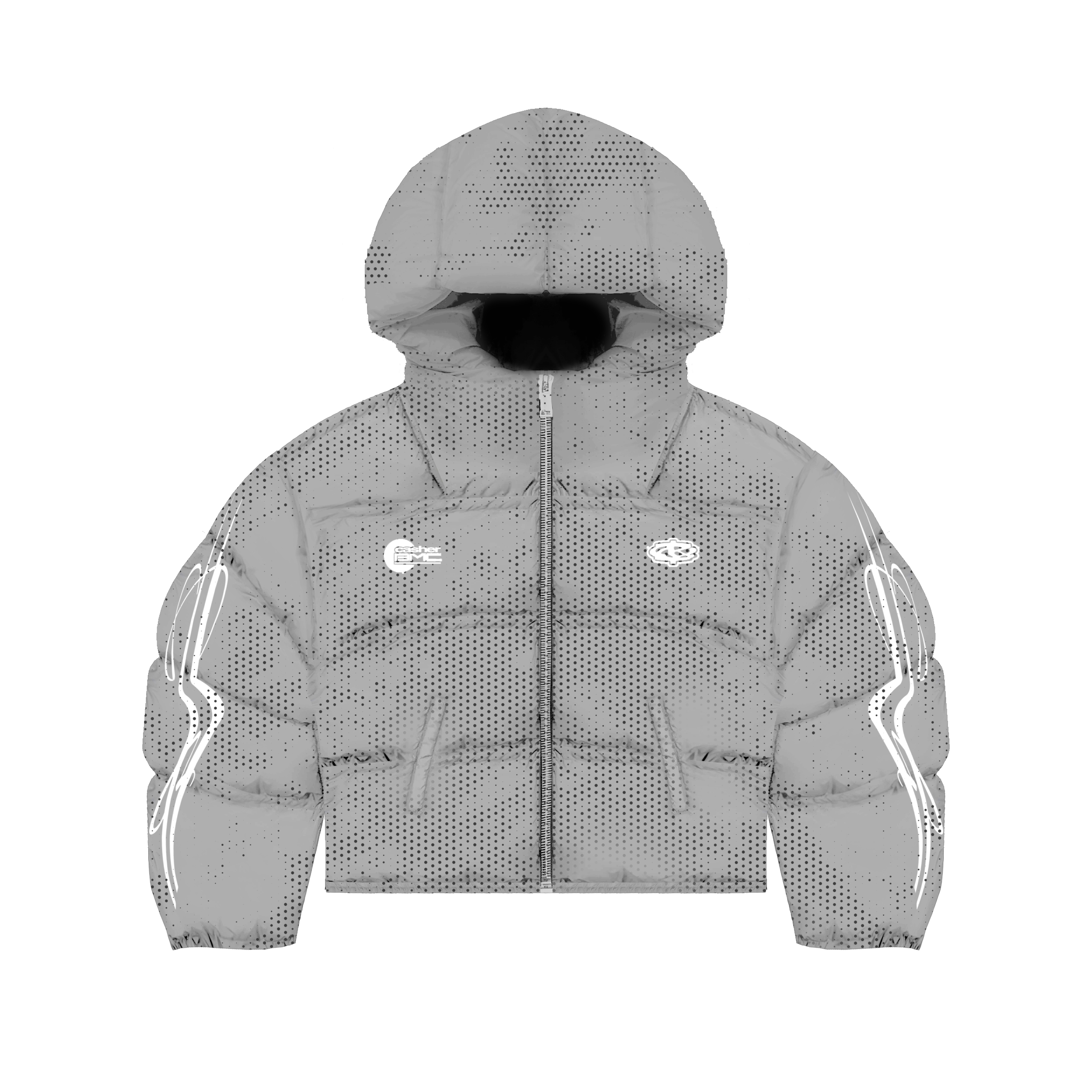 «BMC» GRAY PUFFER JACKET